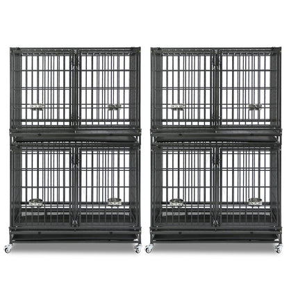 42" Stackable Dog Crate with Divider 43S (Extra Height)