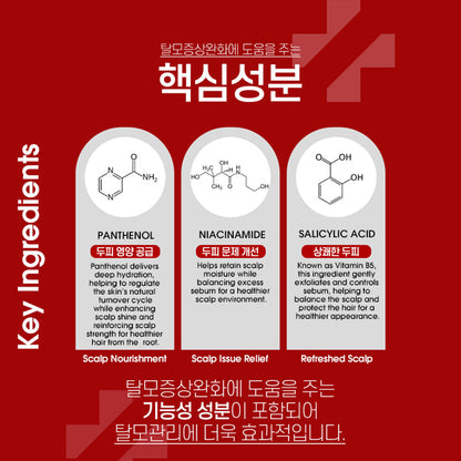 [PAUL MEDISON] Deep Red Fast Hair Loss Shampoo