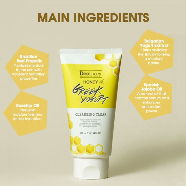 DeaLucey Honey Greek Yogurt Cleansing Clear