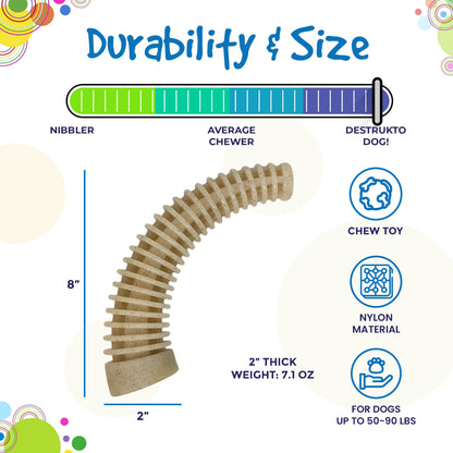 Flufflehorn Dental Antler - Indestructible Nylon Dog Chew Toy XL | USA Made