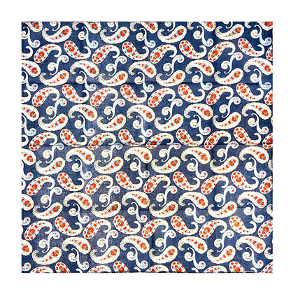 100% Cotton Fashion Square Scarf Made in Korea with Design Pattern