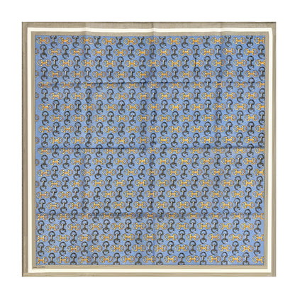 100% Cotton Fashion Square Scarf Made in Korea with Design Pattern