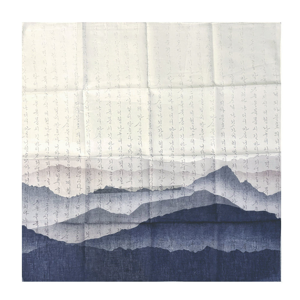 100% Cotton Fashion Square Scarf Made in Korea with Design Pattern