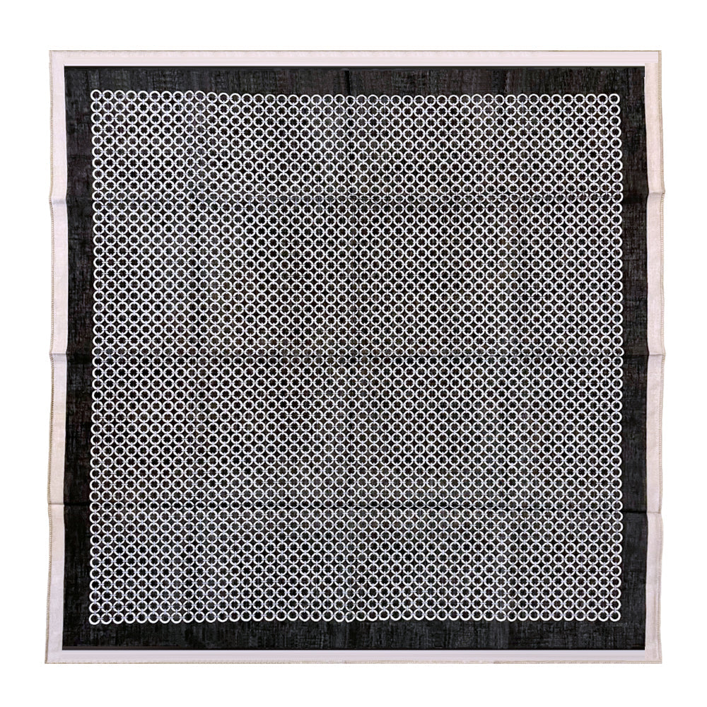 100% Cotton Fashion Square Scarf Made in Korea with Design Pattern