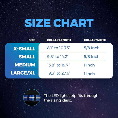 Brightest Original LED Light up Dog Collars - 1,000 Feet of Visibility
