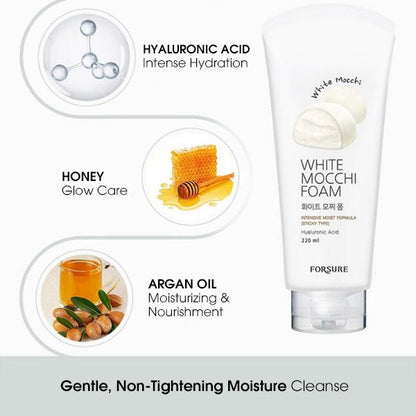 FORSURE White Mocchi Cleansing Foam for Gentle and Effective Cleanser