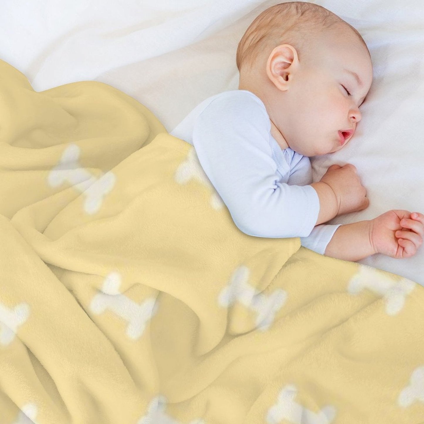 Blue Dog Bed Blanket Throw Blanket