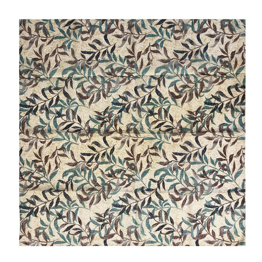 100% Cotton Fashion Square Scarf Made in Korea with Design Pattern