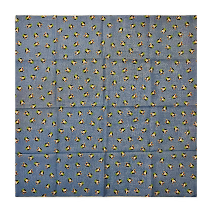100% Cotton Fashion Square Scarf Made in Korea with Design Pattern