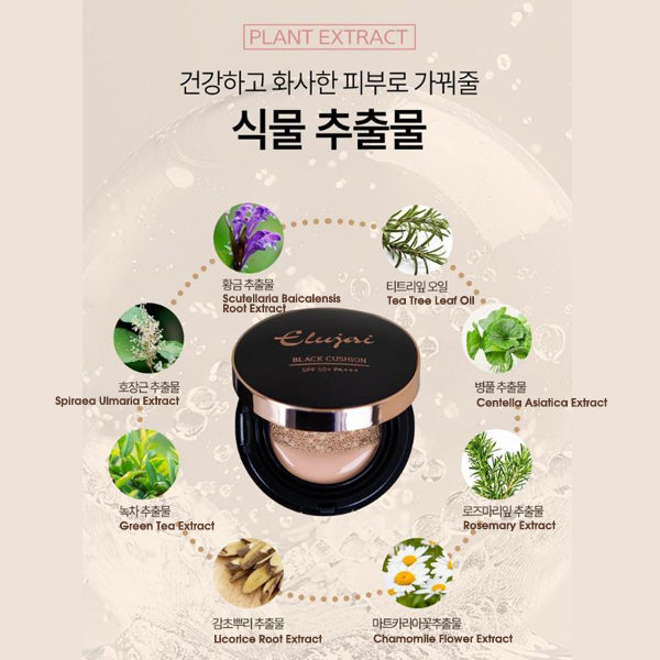 ELUJAI Essence Black Version Cushion with 1 Refill Set