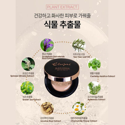 ELUJAI Essence Black Version Cushion with 1 Refill Set