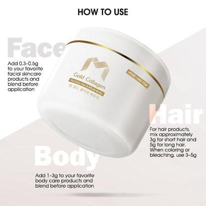 M GOLD Collagen Powder - Premium Protein for Healthy Skin, Hair, and Body