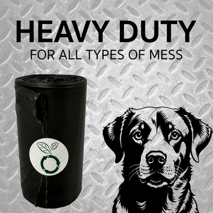 beyondGREEN Dog Waste Bags – Folded Rolls – Made in USA, Leak-Resistant, Extra-Strong