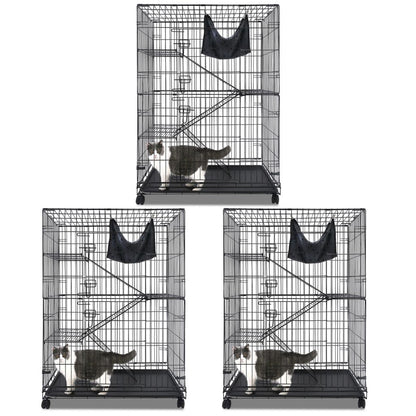 50 Inch 4-Tier Cat Cage C01
