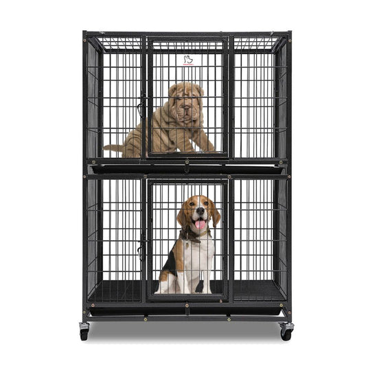 31" Two-Tier Dog Crate 46A