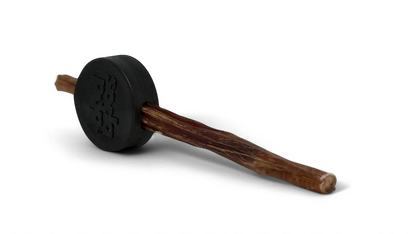 Hockey Puck Bully Stick Holder - Durable Rubber Treat Holder & Chew Toy USA