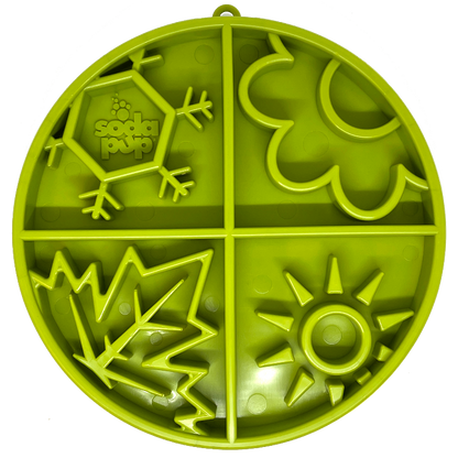 Four Seasons eTray - Shallow Slow Feeder Dog Bowl for Enrichment | USA Made