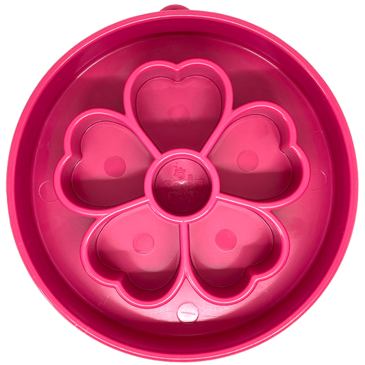 Flower eBowl Deep Slow Feeder Dog Bowl for Enrichment | USA Made