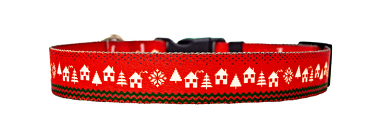 Nordic Red Dog Collar