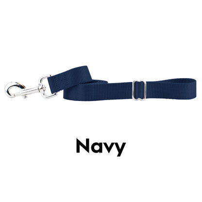 Navy Blue Nylon Dog Leash