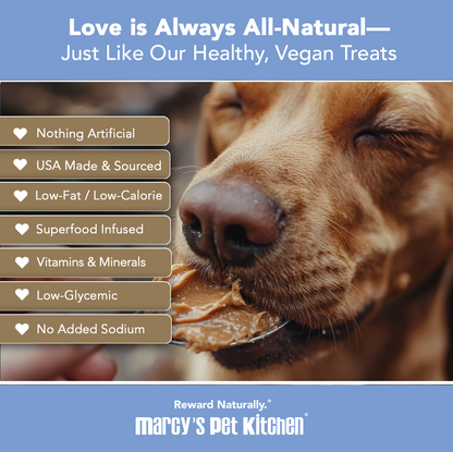 Marcy's Pet Kitchen® - 'On-The-Go' All-Natural, Vegan Peanut Butter Biscuit