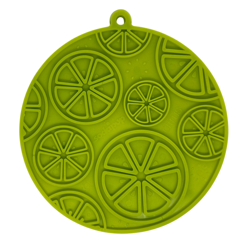 Citrus Design eMat - Enrichment Lick Mat For Dogs and Cats - with Suction Cups | USA Made