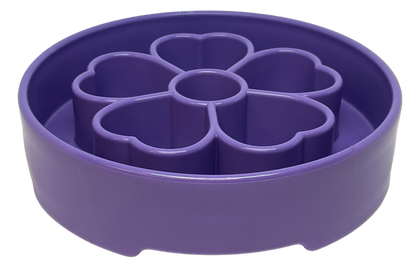 Flower eBowl Deep Slow Feeder Dog Bowl for Enrichment | USA Made