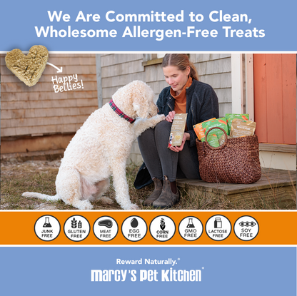 Marcy's Pet Kitchen- All Natural, Vegan Pumpkin Biscuit Dog Treats - Homemade-Vet Approved- Vegan, Gluten Free, Human Grade Ingredients, Made in The USA, Healthy Pumpkin Dog Treats