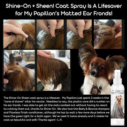 Shine-On+Sheen Dog De-Tangling Coat Spray