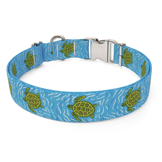 Sea Turtles Dog Collar