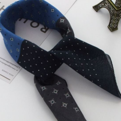 100% Cotton Fashion Square Scarf Made in Korea with Design Pattern