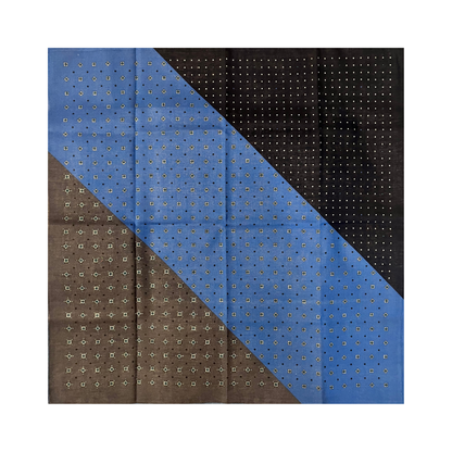 100% Cotton Fashion Square Scarf Made in Korea with Design Pattern