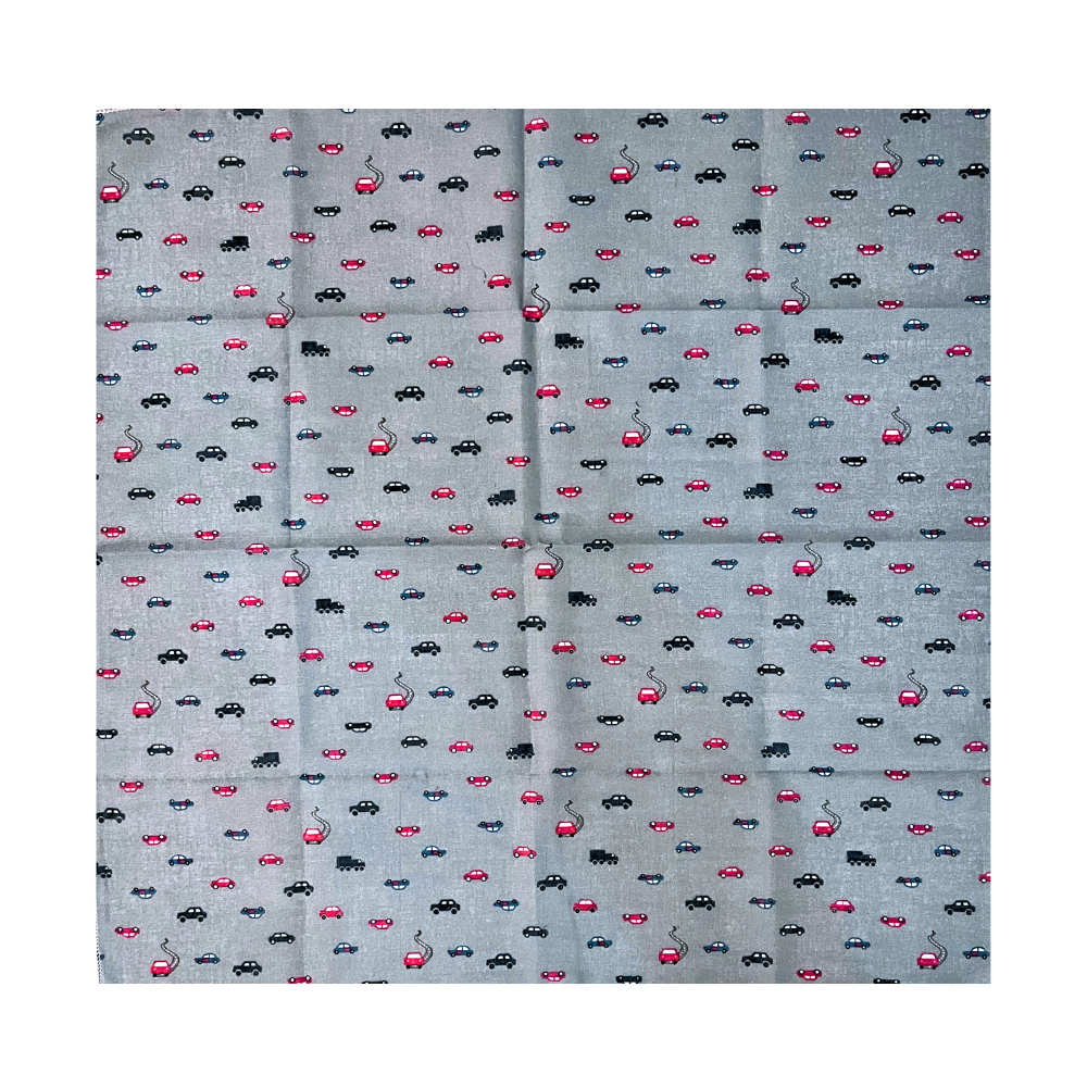 100% Cotton Fashion Square Scarf Made in Korea with Design Pattern