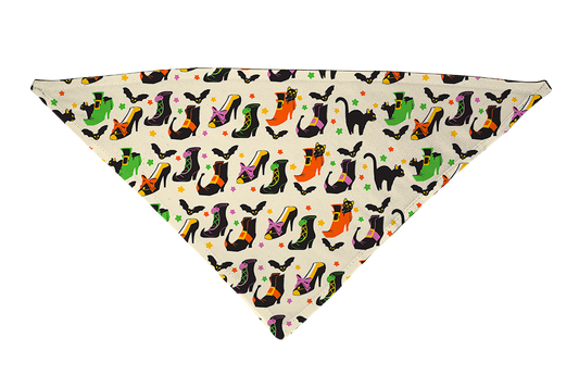 Witch's Shoes Color Dog Bandana