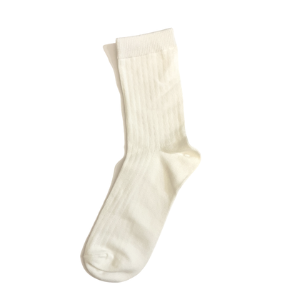 Men's Premium Plain Ribbed Crew Socks