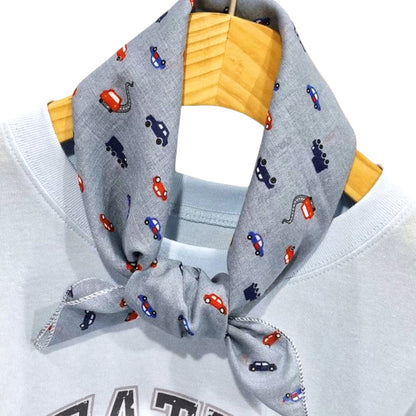 100% Cotton Fashion Square Scarf Made in Korea with Design Pattern