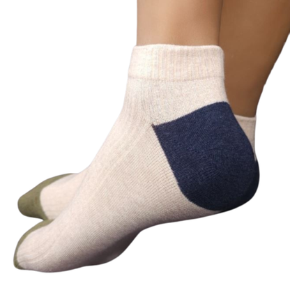 Men's Sneakers Cotton Ankle Socks with Point Colors