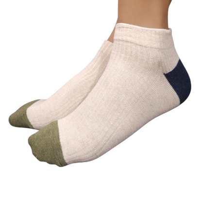 Men's Sneakers Cotton Ankle Socks with Point Colors
