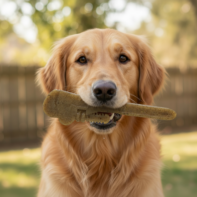 Pipe Wrench Nylon Dog Toy for Aggressive Chewers | USA Made | SodaPup