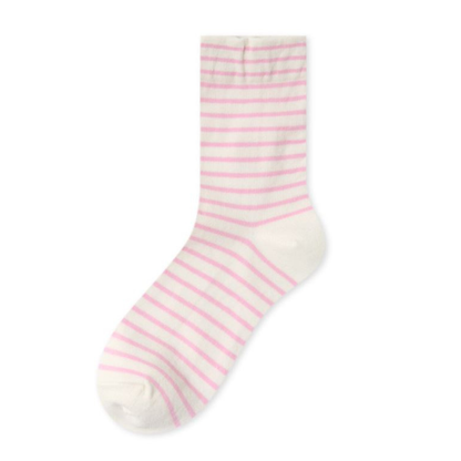 Premium Women’s Fashion Non-binding socks Stripe Crew Socks