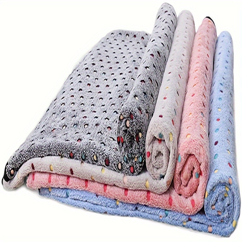 Pet Blanket Coral Velvet Flannel Dog Cat Quilt Dog Bed Mat Dog Blanket