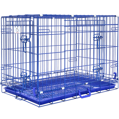 30" Collapsible Blue Dog Crate BLU30