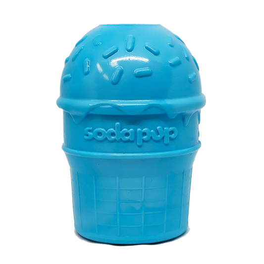 Ice Cream Cone Durable PUP-X Rubber eDispenser Chew Toy and Treat Dispenser