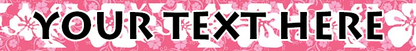 Personalized Island Floral Pink Dog Collar