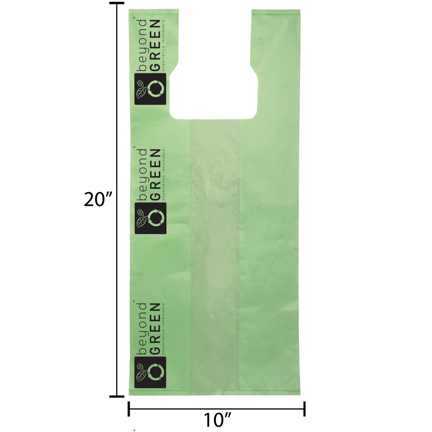 beyondGREEN Cat Litter Bags with Handles – Made in USA, Leak-Resistant & Easy-Tie