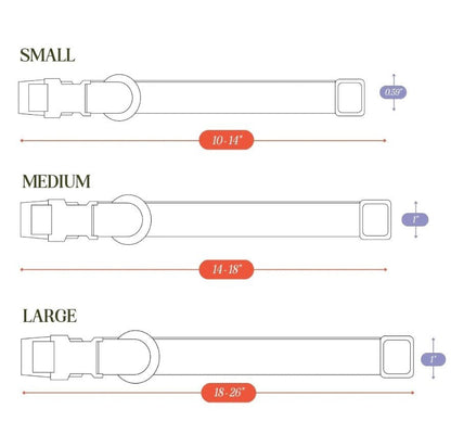 Hemp Cotton Dog Collar - Durable, Sustainable, Adjustable, Lightweight & Soft