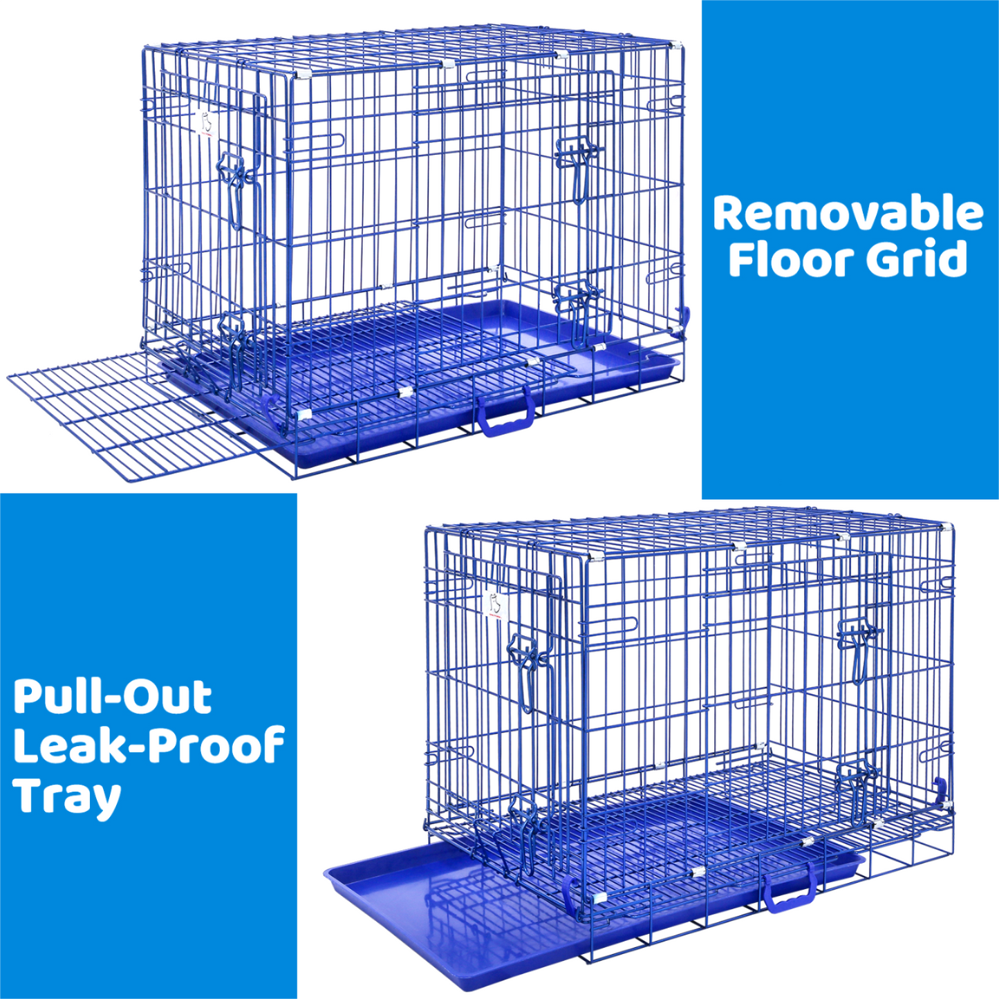 30" Collapsible Blue Dog Crate BLU30
