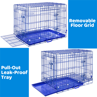 30" Collapsible Blue Dog Crate BLU30