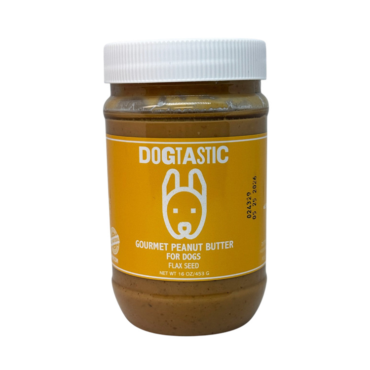 Dogtastic Peanut Butter for Dogs with Flax Seed - Xylitol-Free | USA Made - 50% off