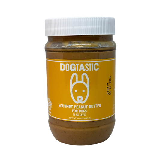 Dogtastic Peanut Butter for Dogs with Flax Seed - Xylitol-Free | USA Made - 50% off